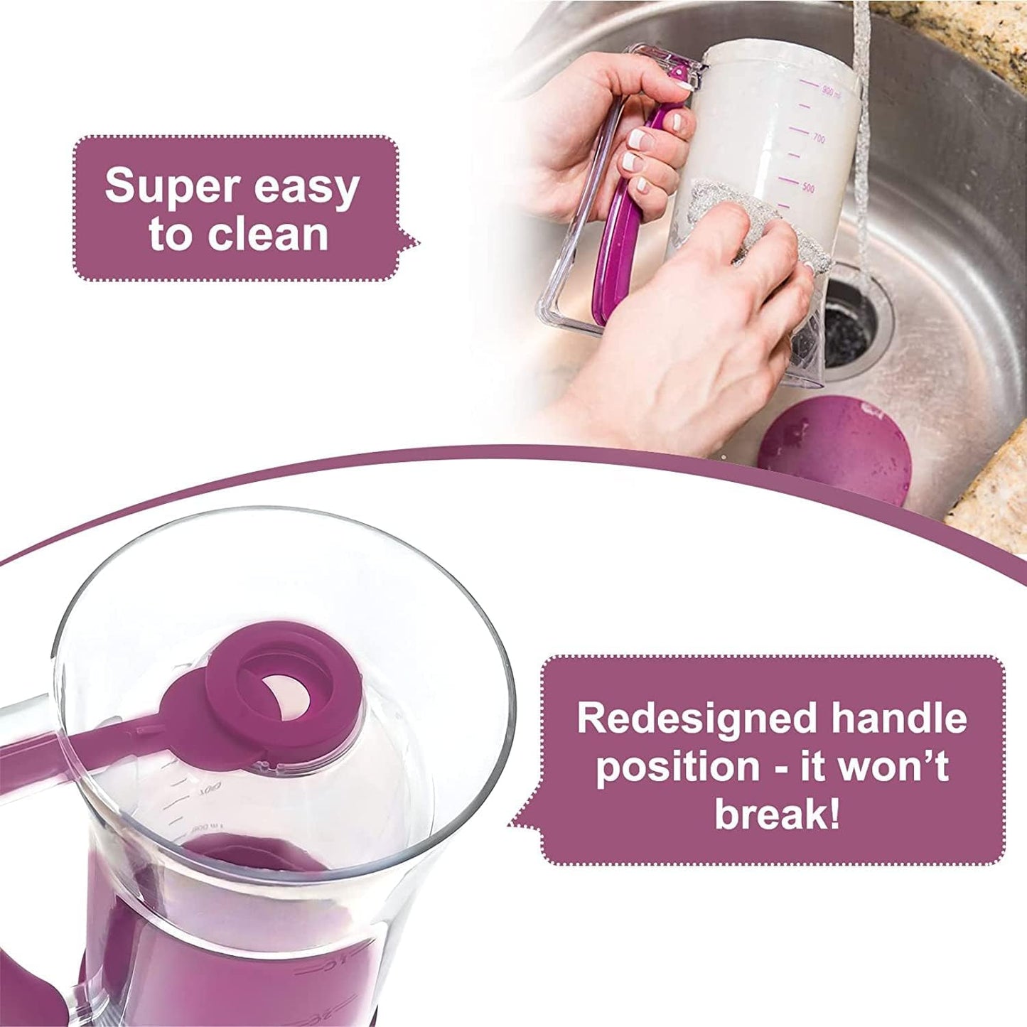 Pancake Cupcake Batter Dispenser, Bakeware Maker with Measuring Label, Perfect Baking Tool for Cupcakes, Waffles, Muffin Mix, Cake or Any Baked Goods