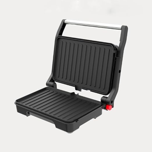 Chefs Choice Non-Stick Sandwich/Pan Press Machine/Toaster - Electric Sandwich Maker, Panini Press Grill, Non-Stick Plates, Black and Silver