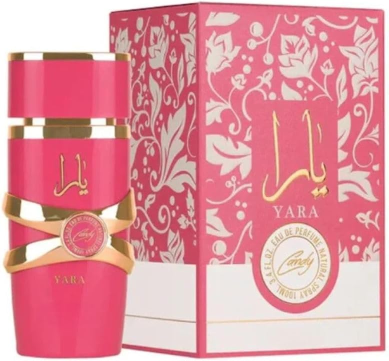 Yara Candy Perfume - Luxury Arabian UAE Women Fragrance - Vanilla Fruity Scent - Eau De Parfum Spray 100ml