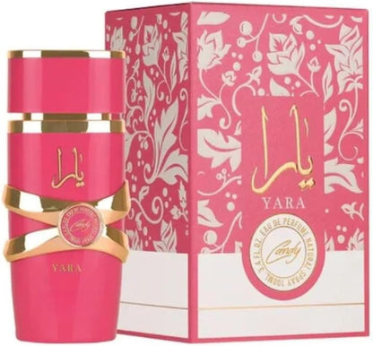 Yara Candy Perfume - Luxury Arabian UAE Women Fragrance - Vanilla Fruity Scent - Eau De Parfum Spray 100ml