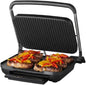Chefs Choice Non-Stick Sandwich/Pan Press Machine/Toaster - Electric Sandwich Maker, Panini Press Grill, Non-Stick Plates, Black and Silver