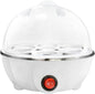 Egg Cooker For Hard Boiled Eggs, Easy Egg Cooker Electric 7-Egg Capacity, Single Layer Hard-Boiled Egg Cooker with Auto Shut-Off, Measuring Cup Included, BPA Free (White)