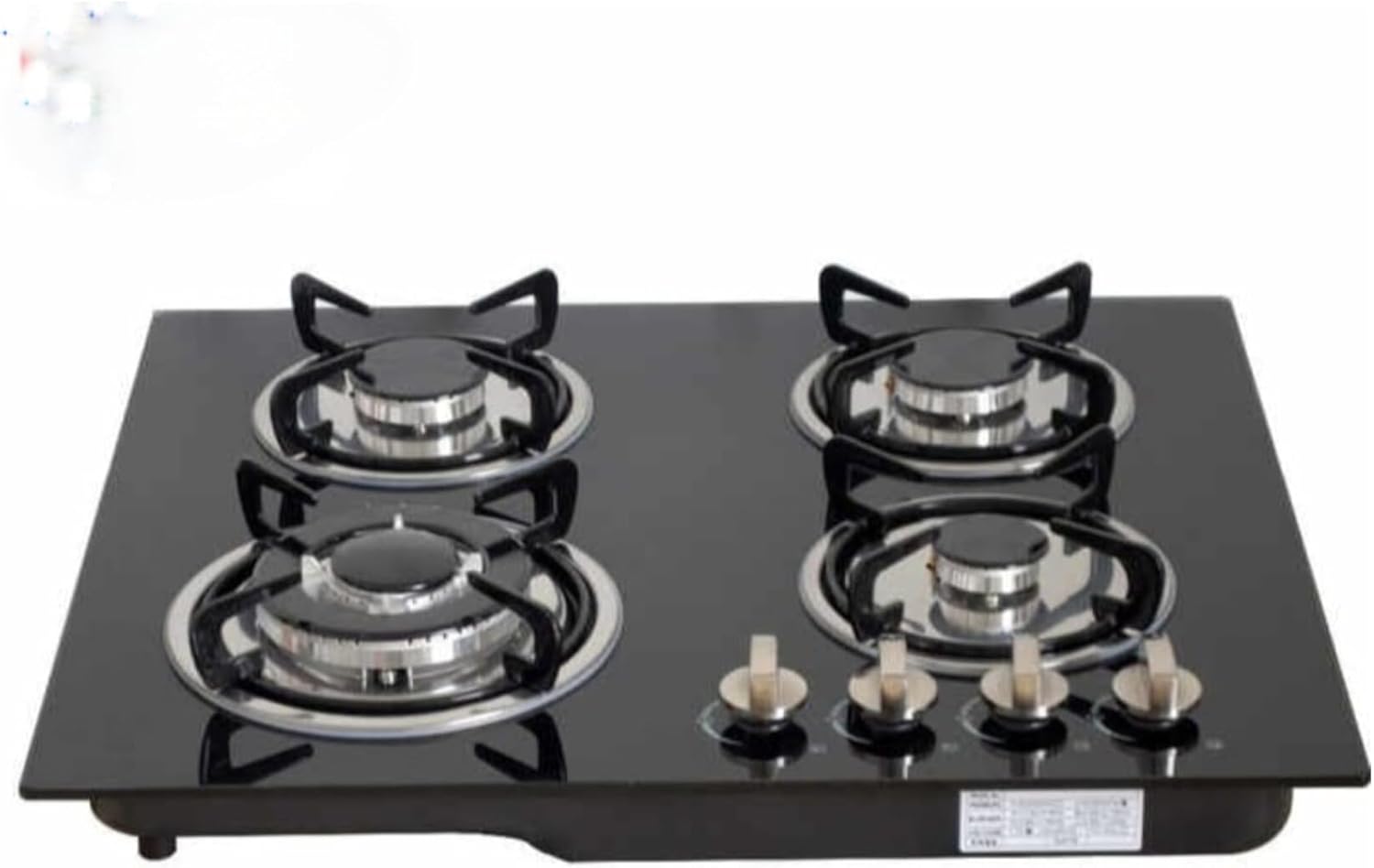 4 Burner Tempered Glass Gas Stove