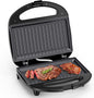 Snailar 2 Slice Sandwich Toaster with Grill Plates, Non-Stick, PFOA Free, Cool Touch Handle, 750W, Black