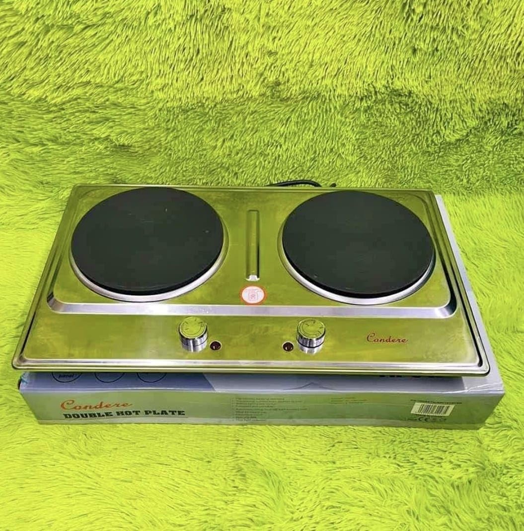 Silver Condere double stainless hot plate/Cooking stove