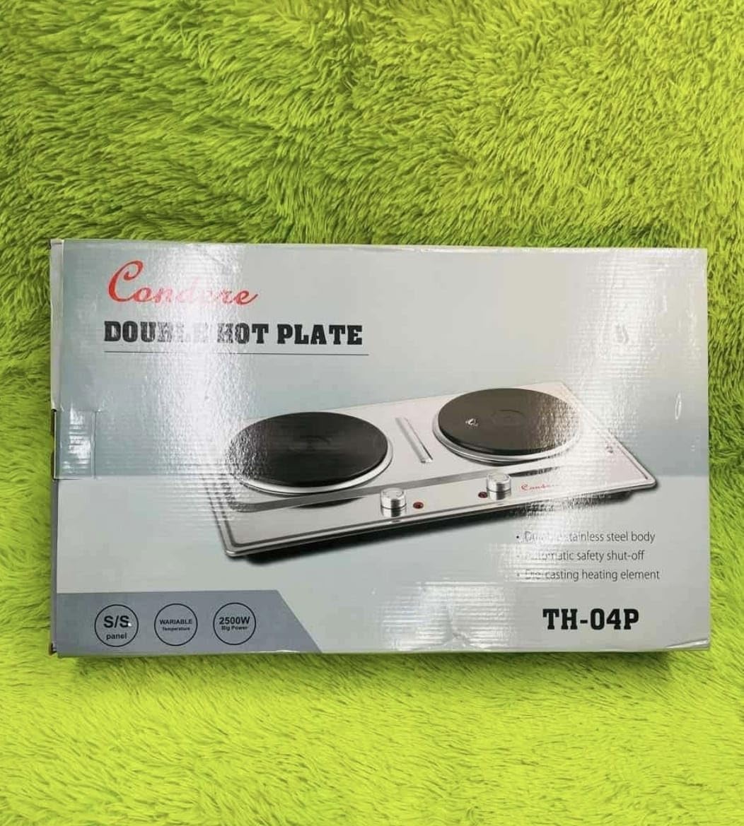 Silver Condere double stainless hot plate/Cooking stove
