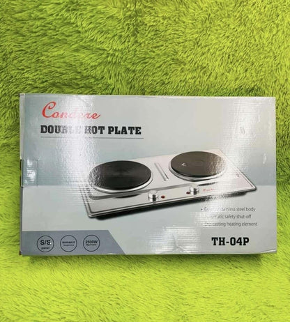 Silver Condere double stainless hot plate/Cooking stove