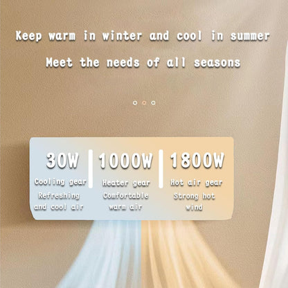 Portable Air Conditioners,Mini Air Conditioners Wall Mounted Air Conditioner,wall-mounted heater with Remote, for Bedroom Living Room Office.Ductless air conditioning fan L55*W24*H12cm