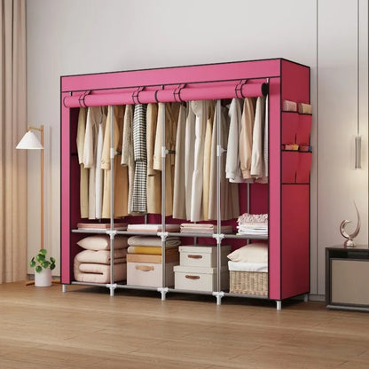 Multi Functional Simple Wardrobe Dust-proof Combination Storage Home Rental Room Assembly Dormitory Special Price Modern Style