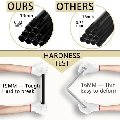 %a Portable closet, 19mm diameter for hanging clothes, with 4 hanging rods and 8 storage racks, non-woven, 67.9x18.4x70.8 inch