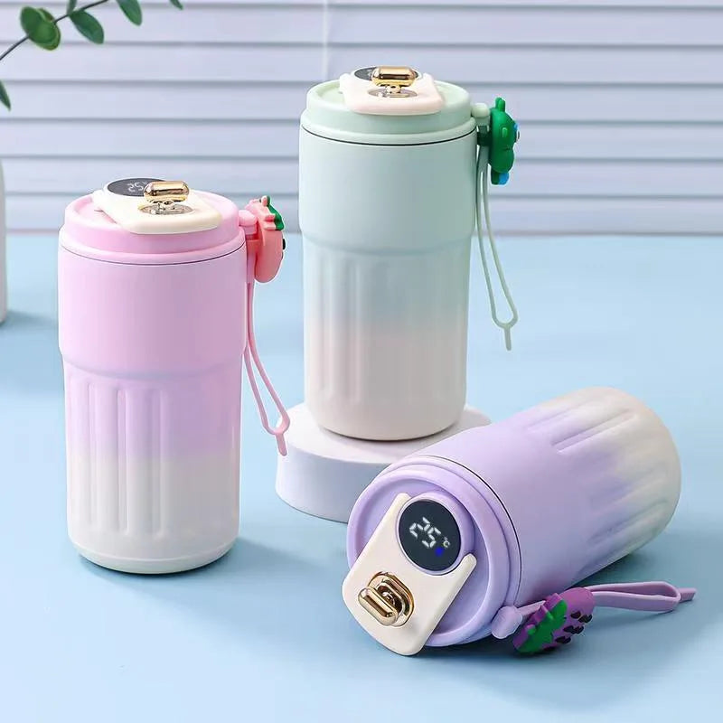Smart Temp Display Stainless Steel Tumbler Thermal Mug Vacuum Insulated Coffee Cup Travel Thermos Cups Hot Water Bottle for Tea