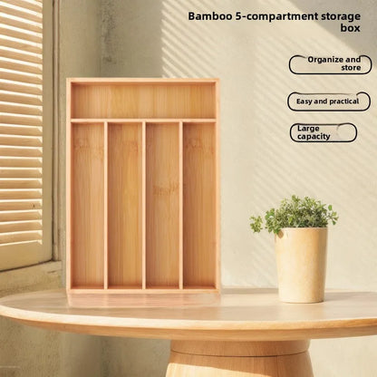 Kitchen Drawer Organizer Utensil Organizer Bamboo Silverware Holder Cutlery Organizer in Drawe