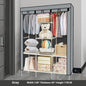 Metal Combination Simple Wardrobe Rental Room Steel Pipe Assembly Clothes Household Bedroom